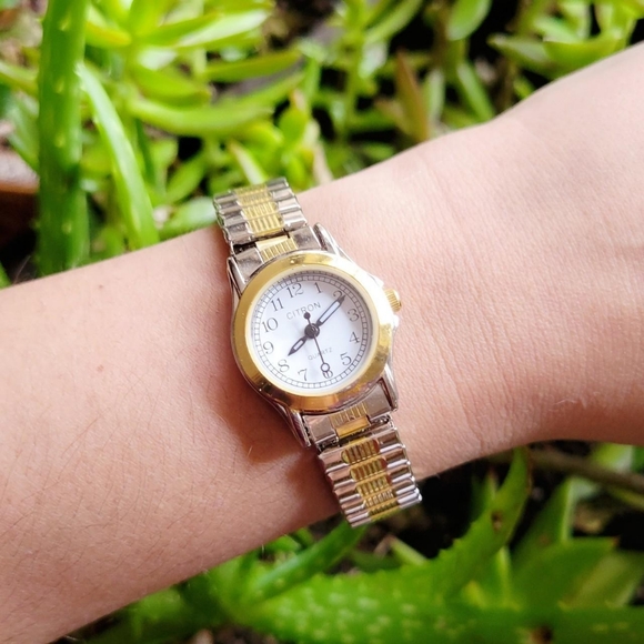 Citron Quartz Classic Gold & Silver Stretch Watch